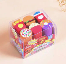 Cargar imagen en el visor de la galería, 6 gomas Borrador de lápiz Kawaii para niños, gomas de borrar con forma de Animal para la escuela, suministros escolares MOD QH-8516
