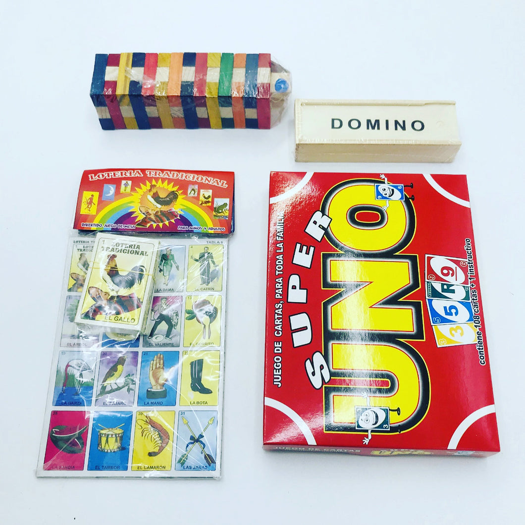 Paquete familiar  de 4 juegos de mesa
