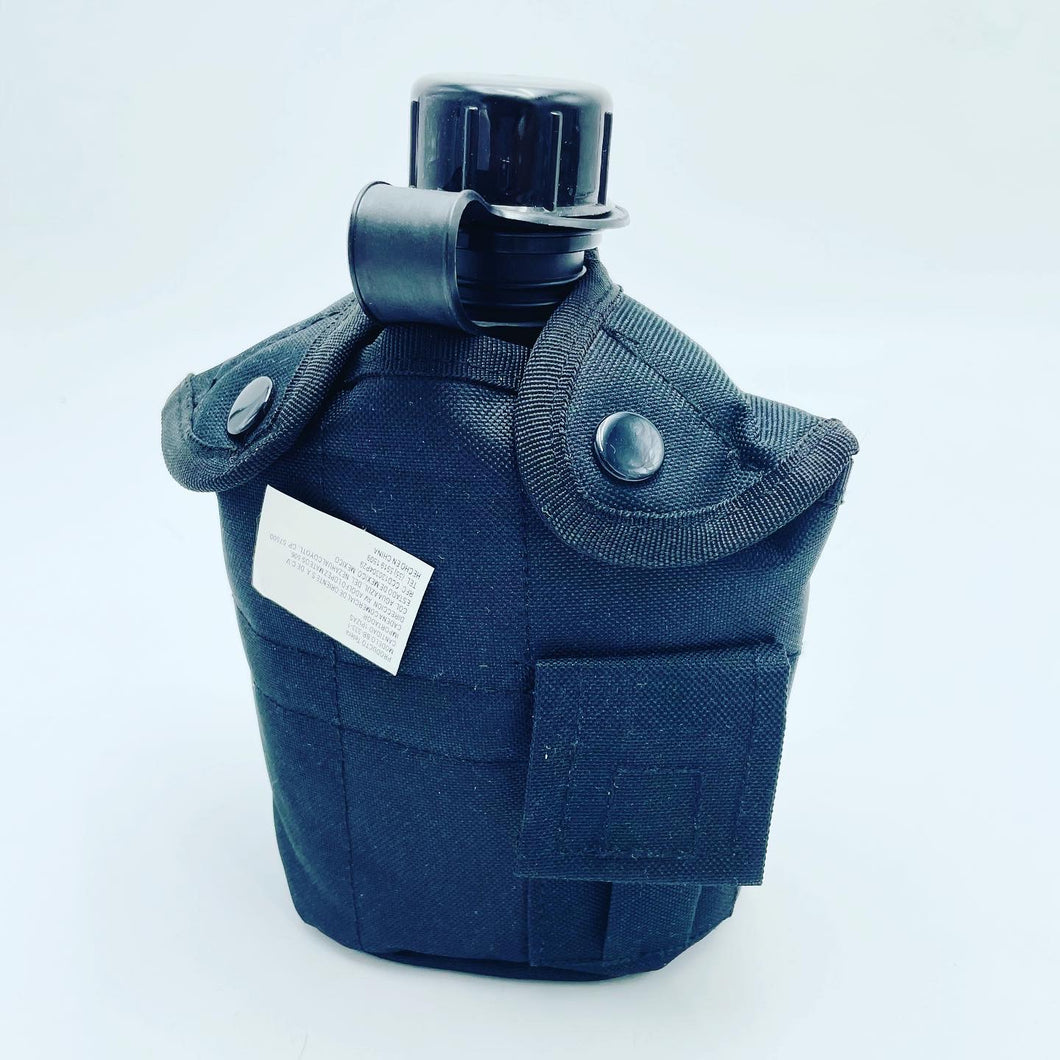 Botella de agua militar de 1L para acampar, senderismo, cantimplora con mango, herramienta práctica portátil para escalada al aire libre, viaje MOD BB33-1