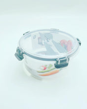Cargar imagen en el visor de la galería, Nueva fiambrera triple con dos juegos de cubiertos para horno de micro hondas con tapa de sellado 550ml+1200ml+2200ml de capacidad BPA FREE
