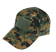 Cargar imagen en el visor de la galería, Gorra táctica de caza al aire libre, sombrero de camuflaje deportivo, sencilla, militar, Camuflaje, Unisex, para adultos 51-55 MOD 058
