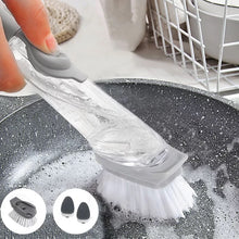 Cargar imagen en el visor de la galería, Cepillo de limpieza de cocina multifunción, mango largo de plástico, práctico, 2 en 1, cepillo utensilios de cocina MOD GH4541
