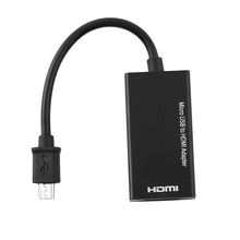 Cargar imagen en el visor de la galería, Adapter Cable MHL Micro USB Male to HDMI Female for Android Smartphone and Tablet HDMI V8 mod X-37 - mychinashop.com
