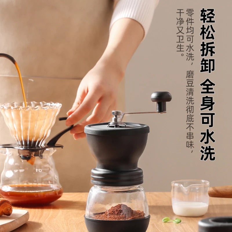 Molinillo de granos de café Manual, máquina de café doméstica pequeña, recién molida, dispositivo de molienda Manual MOD ZE-486