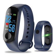 Cargar imagen en el visor de la galería, Reloj inteligente M4 con Bluetooth, pulsera con rastreador de Fitness, podómetro, monitor de ritmo cardíaco y presión arterial, resistente al agua
