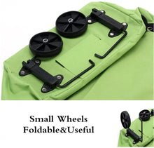 Cargar imagen en el visor de la galería, Bolsa de compras plegable, organizador de compras de verduras, portátil, con ruedas ,carrito de mandado
