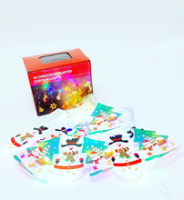 Cargar imagen en el visor de la galería, Lámpara de noche de Navidad colgante, Luces de colores  medias de plástico con copos de nieve, muñeco de nieve, árbol de Navidad, lámpara LED colgante con adorno de cordón para el hogar MOD SDD141 /LED151

