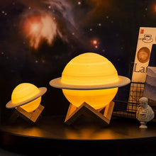 Cargar imagen en el visor de la galería, 3D de lámpara de Saturno decoración dormitorio LED de luz de la noche con control remoto para regalo de los niños lámpara de noche - mychinashop.com
