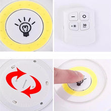 Cargar imagen en el visor de la galería, Luces LED inalámbricas para dormitorio, lámpara de noche de armario regulable con Control remoto, 3W, luz LED para debajo de gabinete - mychinashop.com
