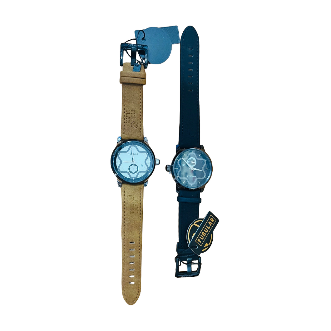 Reloj TUBULAR MOD ESTRELLA correa de cuero