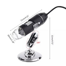 Cargar imagen en el visor de la galería, Microscopio biológico Digital 1600X/1000X/5000X, 8 LED, USB, lupas, cámara electrónica estéreo, endoscopio S-27
