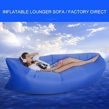 Cargar imagen en el visor de la galería, Tumbona inflable LAY ZEE LOUNG  para playa, saco de dormir ligero, hamaca de aire, sofá inflable rápido plegable para playa, Camping, viajes MOD JJP40
