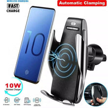 Cargar imagen en el visor de la galería, Soporte inteligente para el celular para auto Mod S5 carga inalámbrica - mychinashop.com
