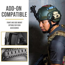 Cargar imagen en el visor de la galería, Cascos de seguridad para deportes, alta calidad, ultralivianos, Airsoft, ejército, militar, táctico, tiro, caza, protección para montar
