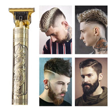 Cargar imagen en el visor de la galería, Máquina eléctrica para cortar el pelo para hombres, cortadora de pelo recargable por USB, cortadora de pelo de Metal, profesional, esqueleto inalámbrico MOD FD-9797
