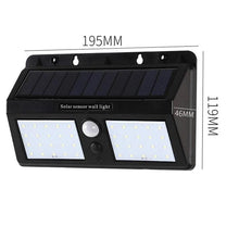 Cargar imagen en el visor de la galería, Luz Solar LED 40 para exteriores, lámpara Solar alimentada por luz Solar, Mod LSW -37Sensor de movimiento PIR impermeable, luz de calle para decoración de jardín Mod SL004 - mychinashop.com
