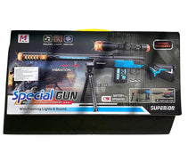 Cargar imagen en el visor de la galería, Rifle de juguete francotirador con luz y sonido usa batería AA largo 62 cm. MOD 5505
