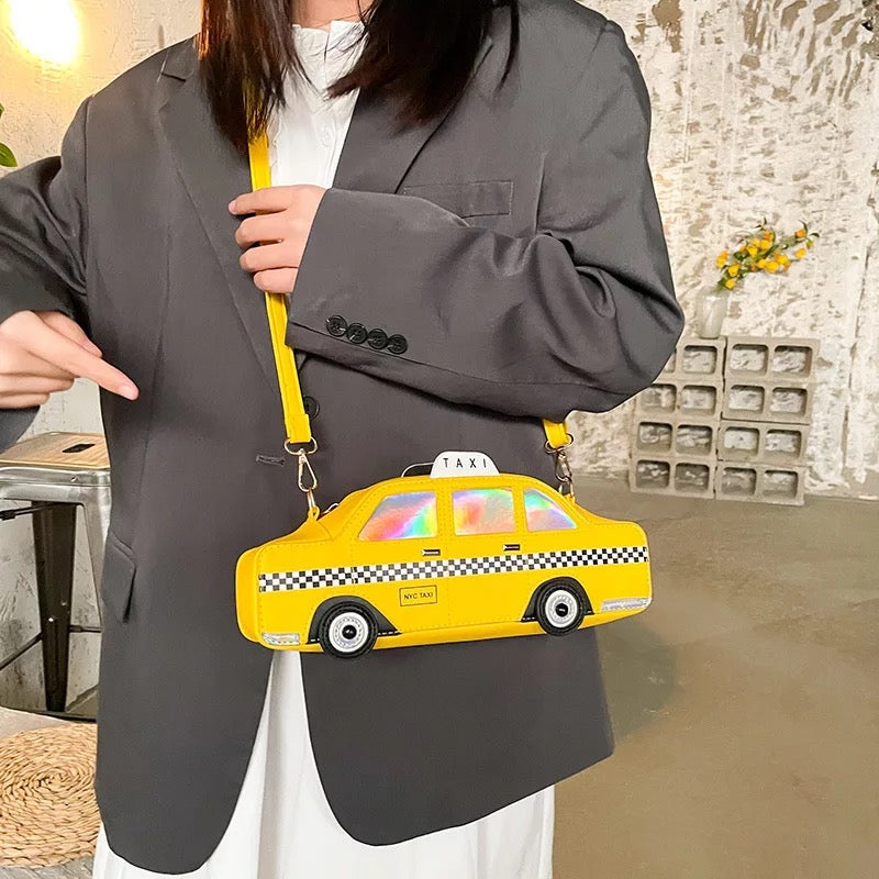 Bolsa de taxi 3D Funny New York Taxi Design Crossbody Bags for Women Fashion Car Shaped Shoulder Bag Harajuku Handbags and Purses