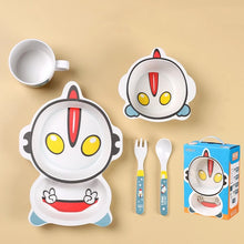 Cargar imagen en el visor de la galería, Juego de plato con vaso y cubiertos kawaii MOD HB-849
