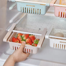 Cargar imagen en el visor de la galería, Organizador de cocina ajustable, estante de almacenamiento para nevera, congelador, cajón extraíble, ahorrador de espacio MOD 680715
