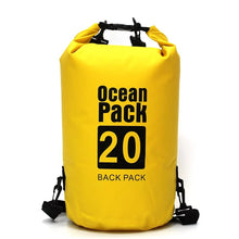 Cargar imagen en el visor de la galería, Bolsa seca impermeable de PVC para hombre y mujer, mochila plegable de almacenamiento para buceo al aire libre, playa, natación, Rafting, Río y Océano  20 litros MOD BAG13
