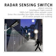 Cargar imagen en el visor de la galería, Potente lámpara Solar de pared para exteriores, luz LED de inundación con Sensor de movimiento, luz Solar IP65, foco impermeable para poste de jardín y patio MOD S-25
