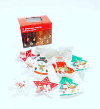 Cargar imagen en el visor de la galería, Lámpara de noche de Navidad colgante, Luces de colores  medias de plástico con copos de nieve, muñeco de nieve, árbol de Navidad, lámpara LED colgante con adorno de cordón para el hogar MOD SDD141 /LED151
