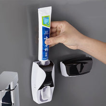 Cargar imagen en el visor de la galería, Dispensador de pasta de dientes automático, soporte de pared a prueba de polvo, soporte de pared para almacenamiento, exprimidor de Set de accesorios de baño MOD GH1723
