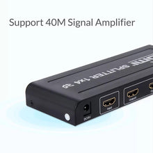 Cargar imagen en el visor de la galería, Multiplicador HDMI 4 canales 4K x 2k 1080P HDMI Splitter 4K 60Hz HDMI Splitter 1x4 HDMI2.0 1 en 4 convertidor de vídeo para PS4 DVD STB PC salida a 4 Monitor de TV - mychinashop.com

