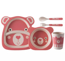Cargar imagen en el visor de la galería, Juego de plato y cuchara con vaso kawaii MOD HB-908
