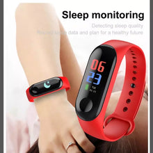 Cargar imagen en el visor de la galería, Reloj inteligente M4 con Bluetooth, pulsera con rastreador de Fitness, podómetro, monitor de ritmo cardíaco y presión arterial, resistente al agua
