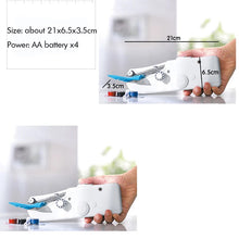 Cargar imagen en el visor de la galería, Máquina de coser a mano pequeña, máquina de coser eléctrica portátil para el hogar, costura de telas de ropa, práctica y rápida zampe SE21-32

