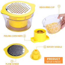 Cargar imagen en el visor de la galería, Pelador de maíz de acero inoxidable tirador de granos de maíz pelador Extractor de granos de maíz pelador de mazorca de maíz artefacto de cocina Gadgets MOD GH6405
