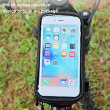 Cargar imagen en el visor de la galería, Bolsa para cuadro de bicicleta de alta calidad, bolsa completa de nailon, cinta de sujeción, bolsa para cuadro frontal fijo MOD BICI-038
