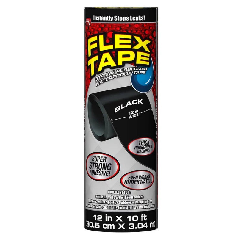 Cinta adhesiva de fibra para reparación de grietas, cinta adhesiva resistente e impermeable 12”x10”  para detener fugas emergentes
