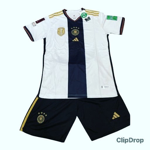 Juego de playera con short fútbol MOD ALEMANIA