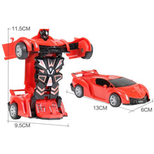 Cargar imagen en el visor de la galería, Robot transformable de juguete para niños, figura de acción, vehículo inercial transformable,  MOD E37E
