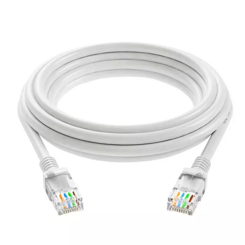 Cables Ethernet CAT-5e/CAT-5 RJ45, Cable de red LAN Ethernet para ordenadores, bujes, enrutadores ADSL, decodificadores digitales MOD WI.124. 10 m