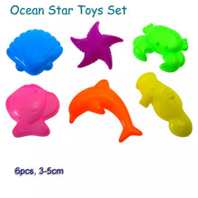 Cargar imagen en el visor de la galería, Set MODEL SAND Arena mágica educativa de colores para niños , moldes y  pala
