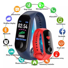 Cargar imagen en el visor de la galería, Reloj inteligente M4 con Bluetooth, pulsera con rastreador de Fitness, podómetro, monitor de ritmo cardíaco y presión arterial, resistente al agua
