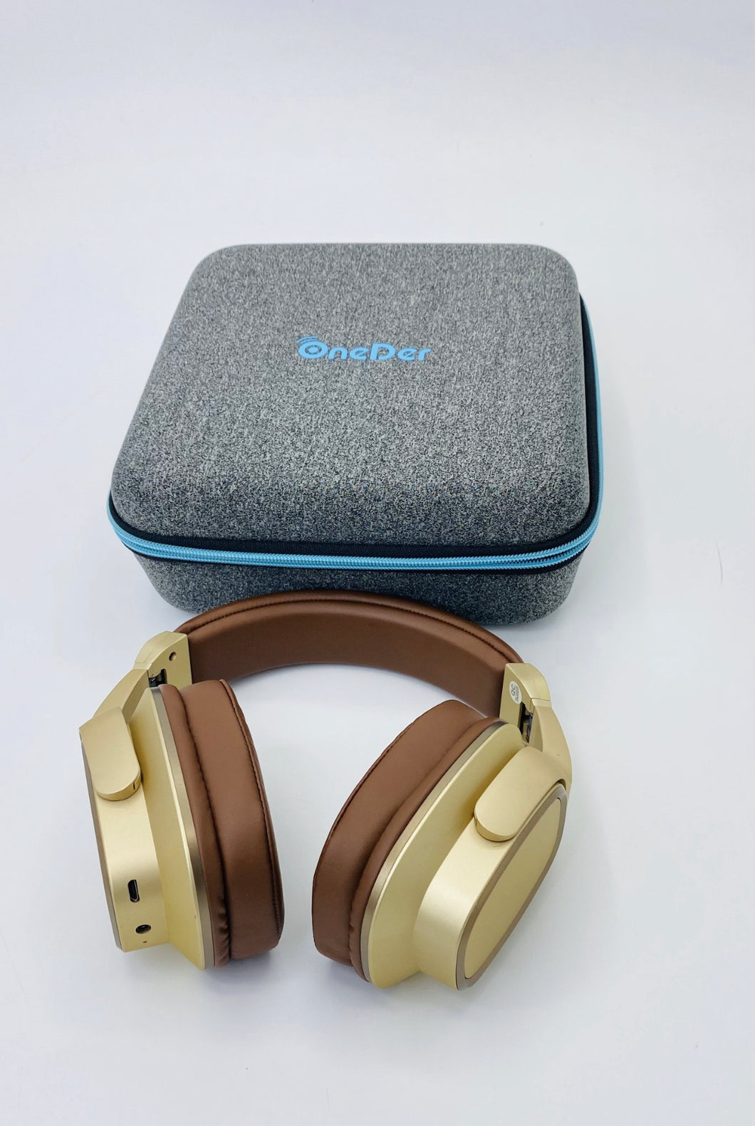 Audifonos Bluetooth ALTA CALIDAD ONE DER )  auriculares bocinas al voltearlos !! bloqueo de sonido y bocinas