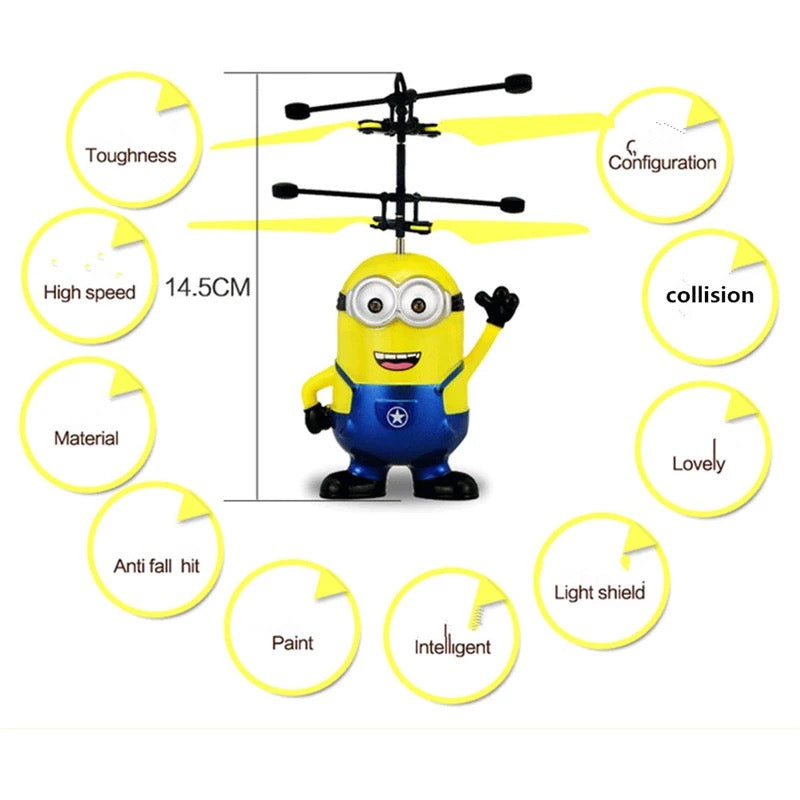 Helicóptero de inducción volador mínion MOD 388