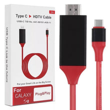 Cargar imagen en el visor de la galería, Adaptador de vídeo USB 3,1 tipo C de 2m, USB-C a HDMI, HDTV, Cable de carga Ultra HD 1080P 4k para Samsung S8, Macbook, Xiaomi - mychinashop.com
