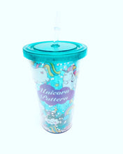 Cargar imagen en el visor de la galería, Vaso con popote Vaso unicornio MOD 4620-0180
