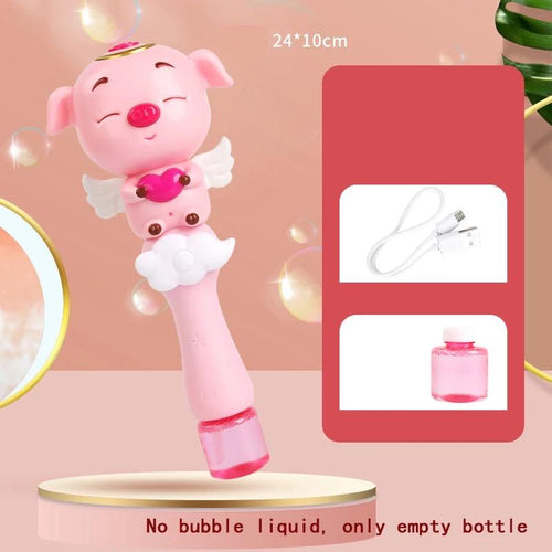 Máquina de burbujas con forma de Animal para niños,  PUERCO  corazón MOD 20628 - mychinashop.com
