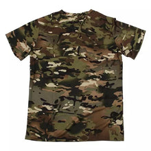 Cargar imagen en el visor de la galería, Nueva camiseta de camuflaje para caza al aire libre transpirable para hombres, camiseta de combate Dry Sport Camo Camp UNITALLA negra café beige camuflaje colores surtidos - mychinashop.com
