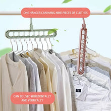 Cargar imagen en el visor de la galería, Colgador multifuncional para colgar ropa, Perchero de almacenamiento Horizontal y Vertical de doble uso para armario, ahorro de espacio MOD 1088
