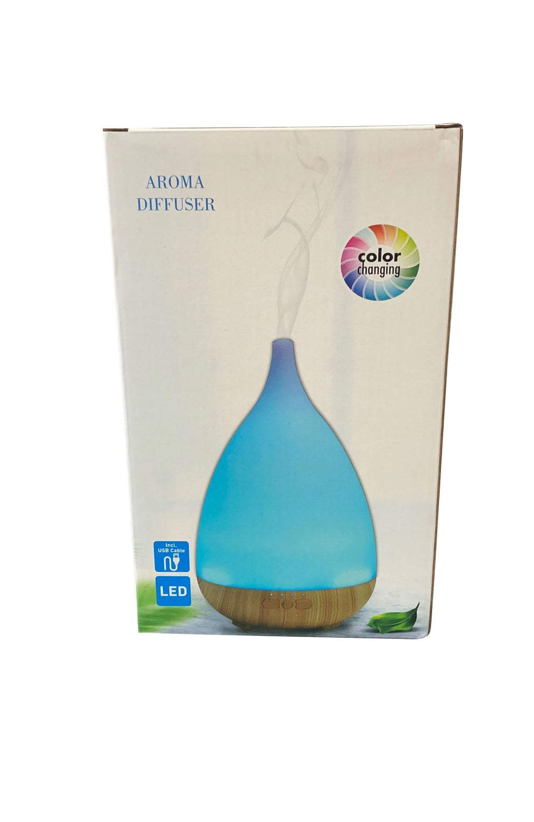 Difusor de Aroma de 400ml, humidificador de aceites esenciales con vapor frío y 7 colores cambiantes MOD AJ-19001