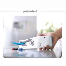 Cargar imagen en el visor de la galería, Máquina de coser a mano pequeña, máquina de coser eléctrica portátil para el hogar, costura de telas de ropa, práctica y rápida zampe SE21-32
