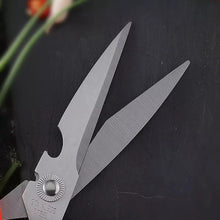 Cargar imagen en el visor de la galería, Tijeras de mango de goma y plástico, tijeras fuertes de cocina para el hogar, tijeras de acero inoxidable Mod JD-008 - mychinashop.com
